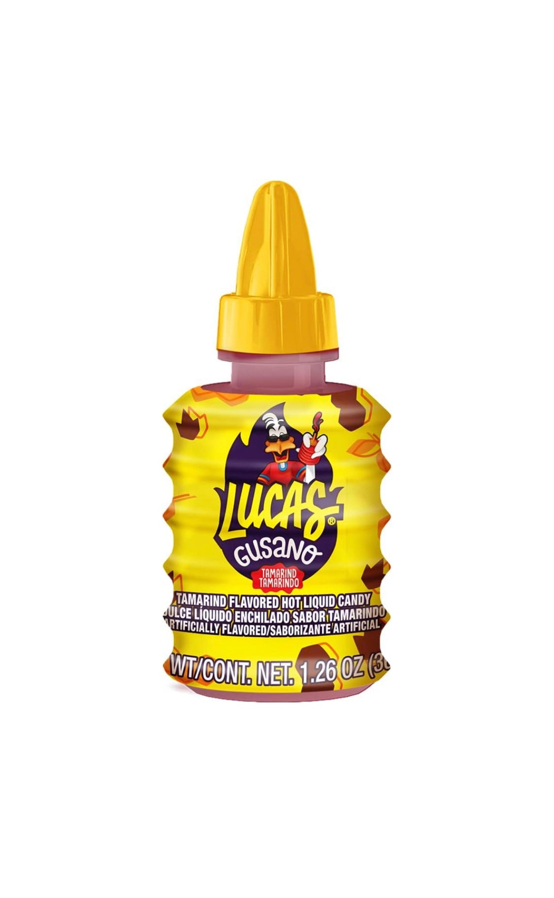 Lucas Gusano Fruity Tamarind Flavored Liquid Candy, 1.26oz