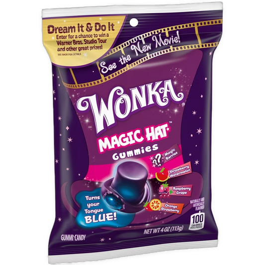 Wonka Magic Hat Fruit Flavored Gummy Candy, 4oz