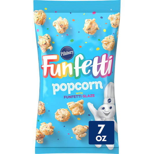 Funfetti Popcorn with Funfetti Glaze, Snack Bag, 7 oz