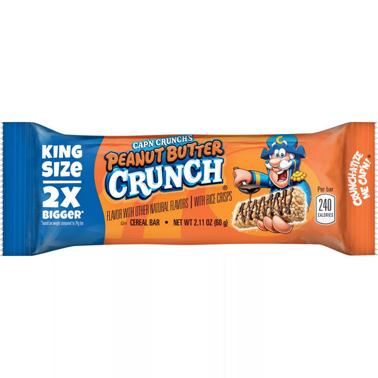 Cap'n Crunch Quaker King Size Treat Bars, Peanut Butter