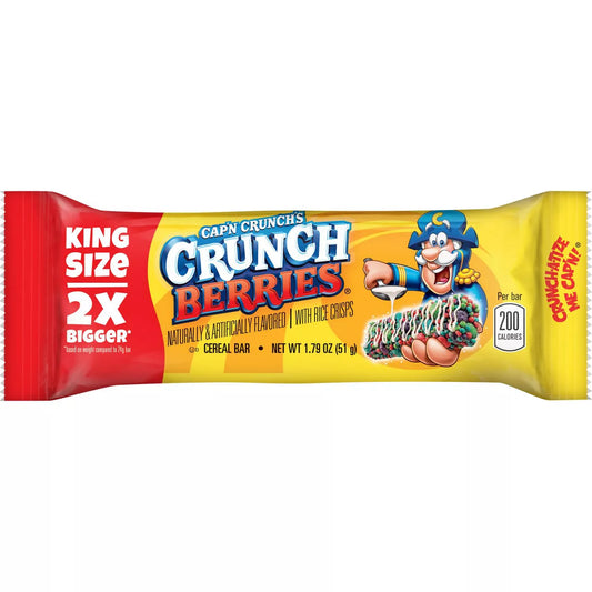 Cap'n Crunch Quaker King Size Treat Bars, Crunch Berry