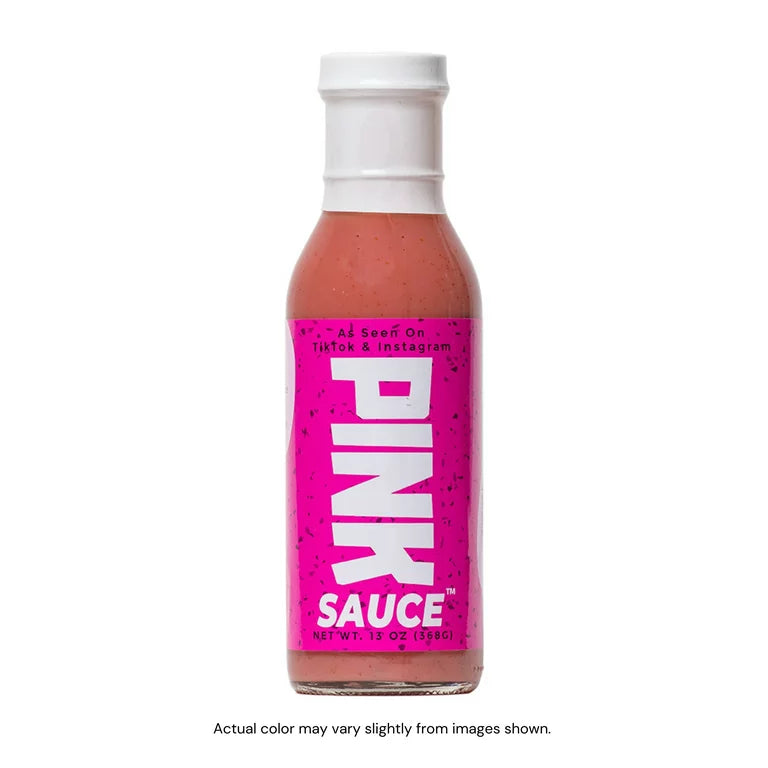 The Pink Sauce, as Seen on Tiktok, Gluten-Free, Vegan Sweet & Tangy Sauce, 13 oz