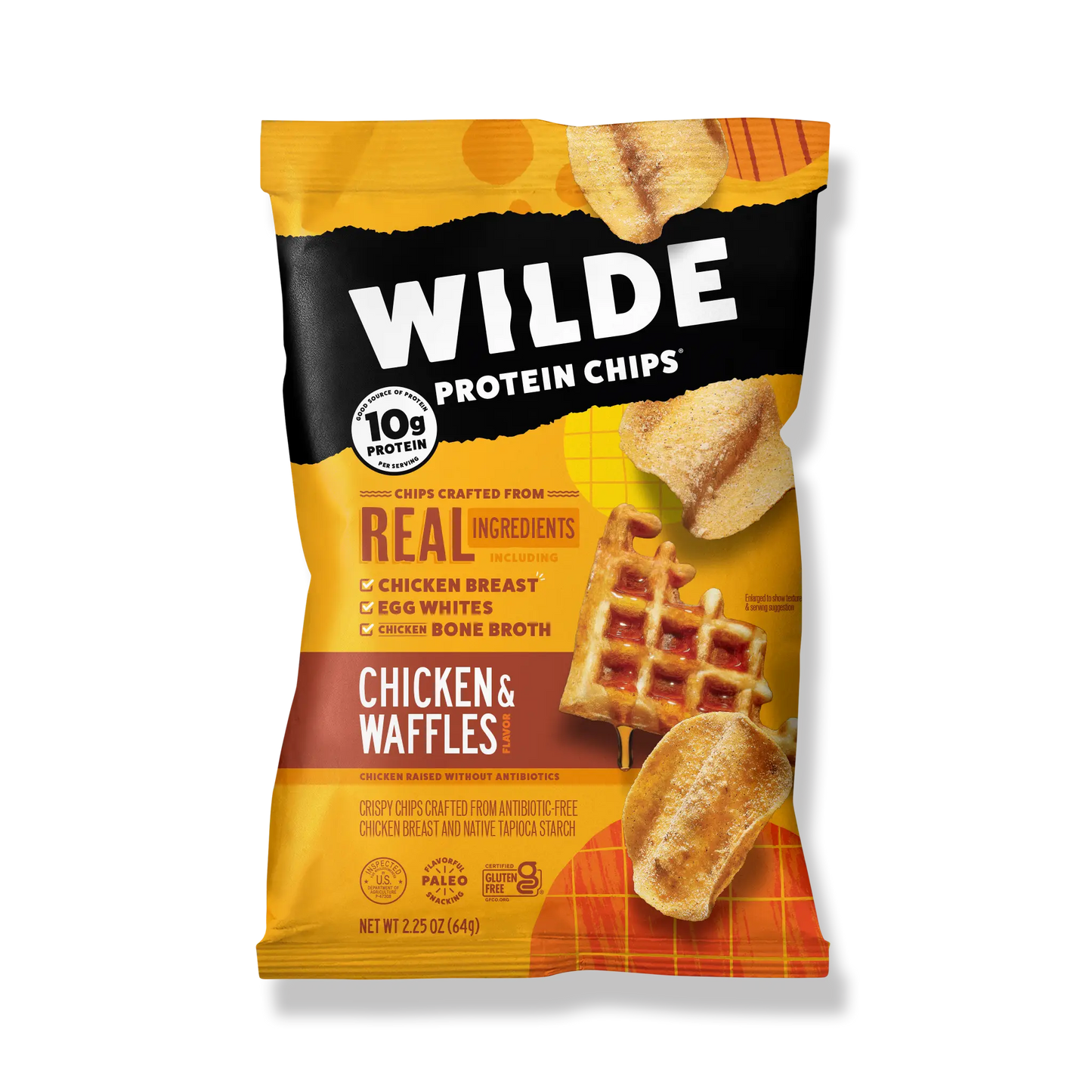 Wilde Protein Chips Chicken and Waffles  2.25oz