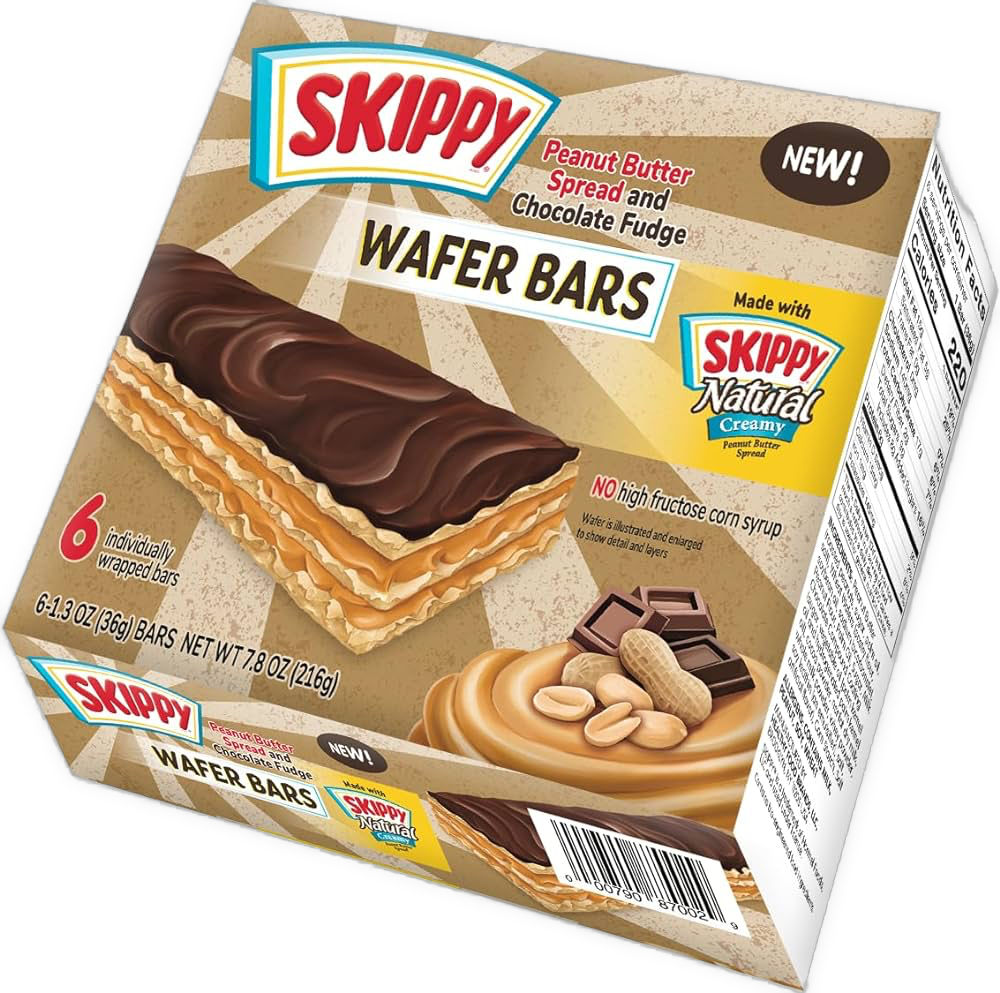 Skippy Natural Peanut Butter And Chocolate Fudge Wafer