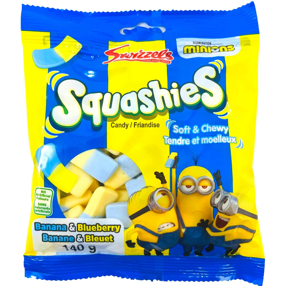 Squashies Minions Blueberry & Banana 140g