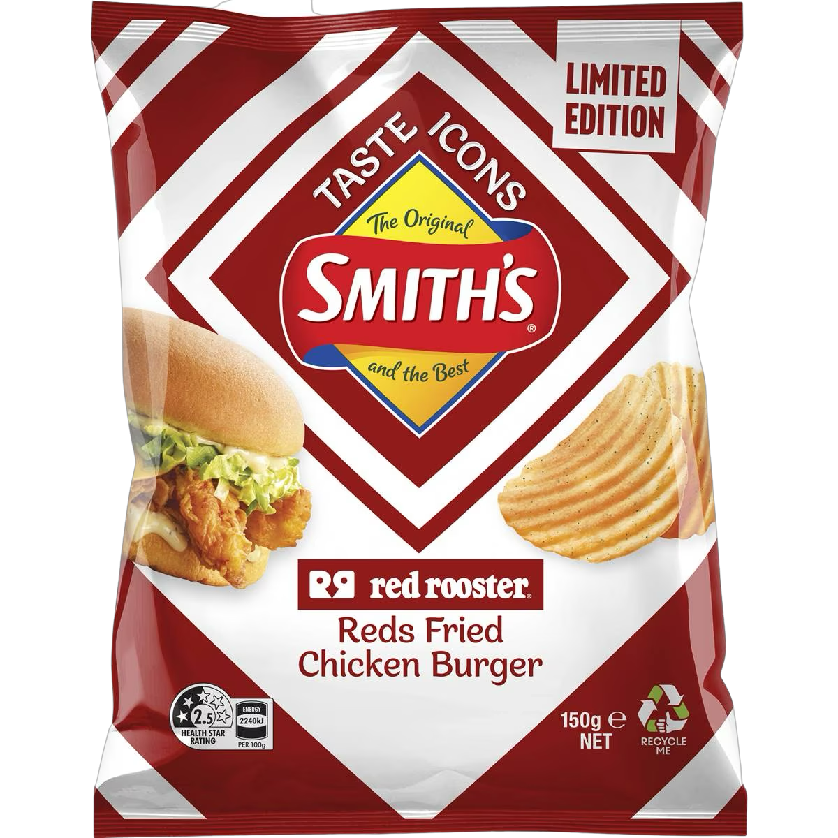 Smith's Red Rooster Taste Icons 150g