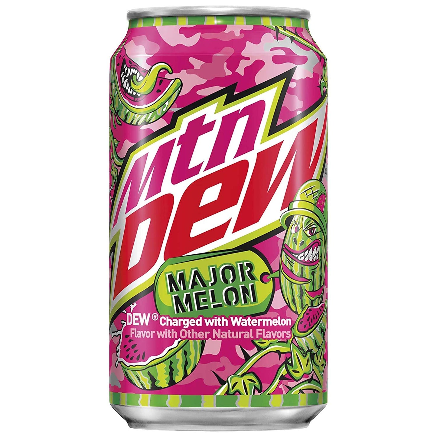 Mtn Dew Major Melon - Dew Charged with Watermelon 12 oz