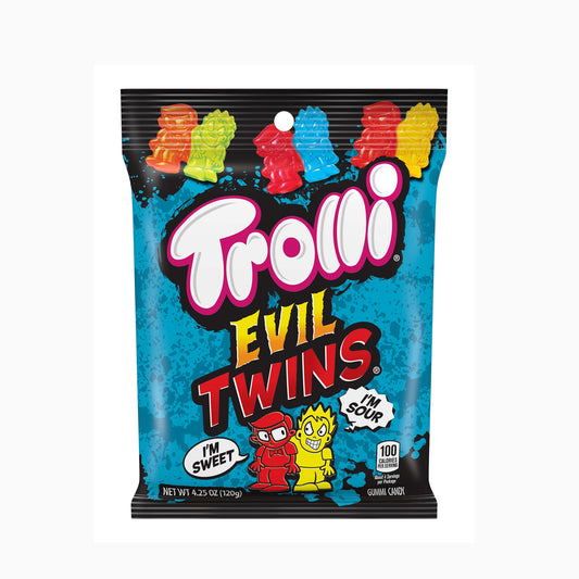 Trolli Evil Twins Sour Gummy Candy, 4.25 Oz