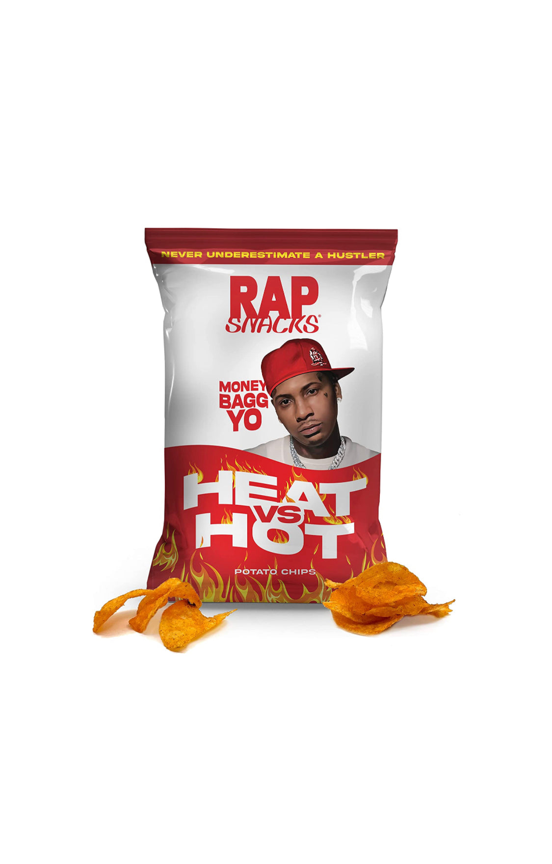 Rap Snacks Moneybagg Yo Heat vs Hot Potato Chips 2.5 Oz