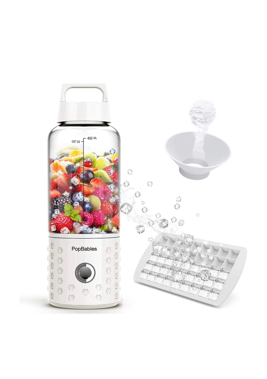 Portable Blender, PopBabies Personal Blender for Shakes and Smoothies