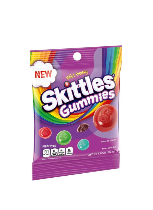 Skittles Wild Berry Gummy Candy, 5.8 oz