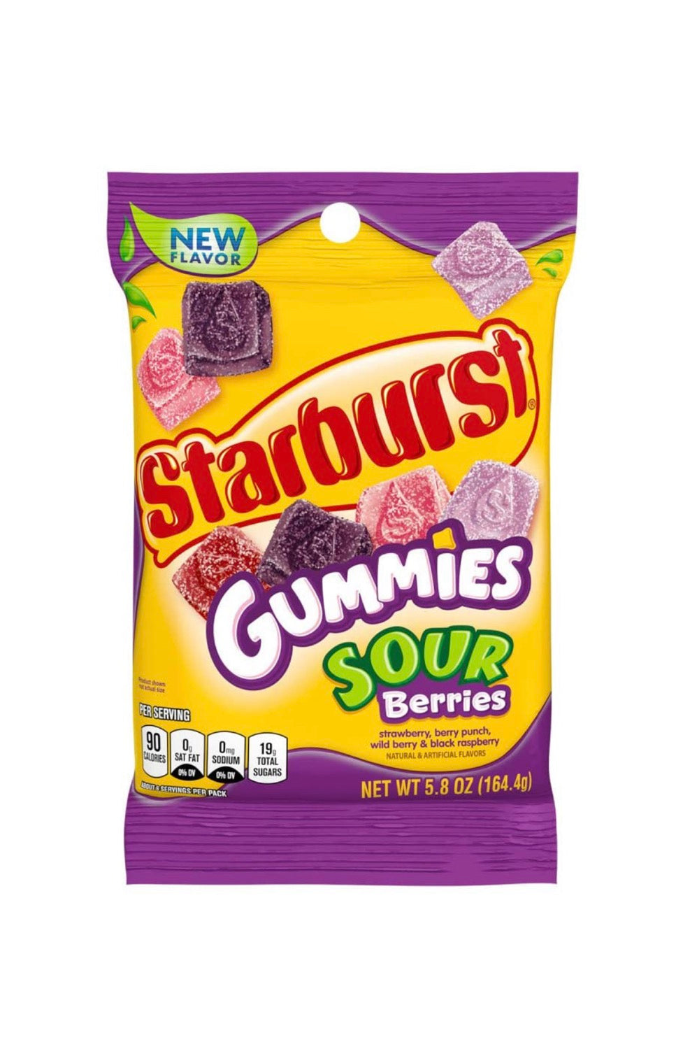 STARBURST Sour Berries Gummy Candy, 5.8 oz