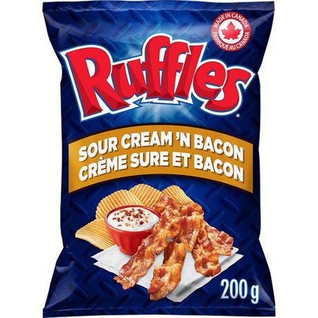 Ruffles Sour Cream 'n Bacon Potato Chips