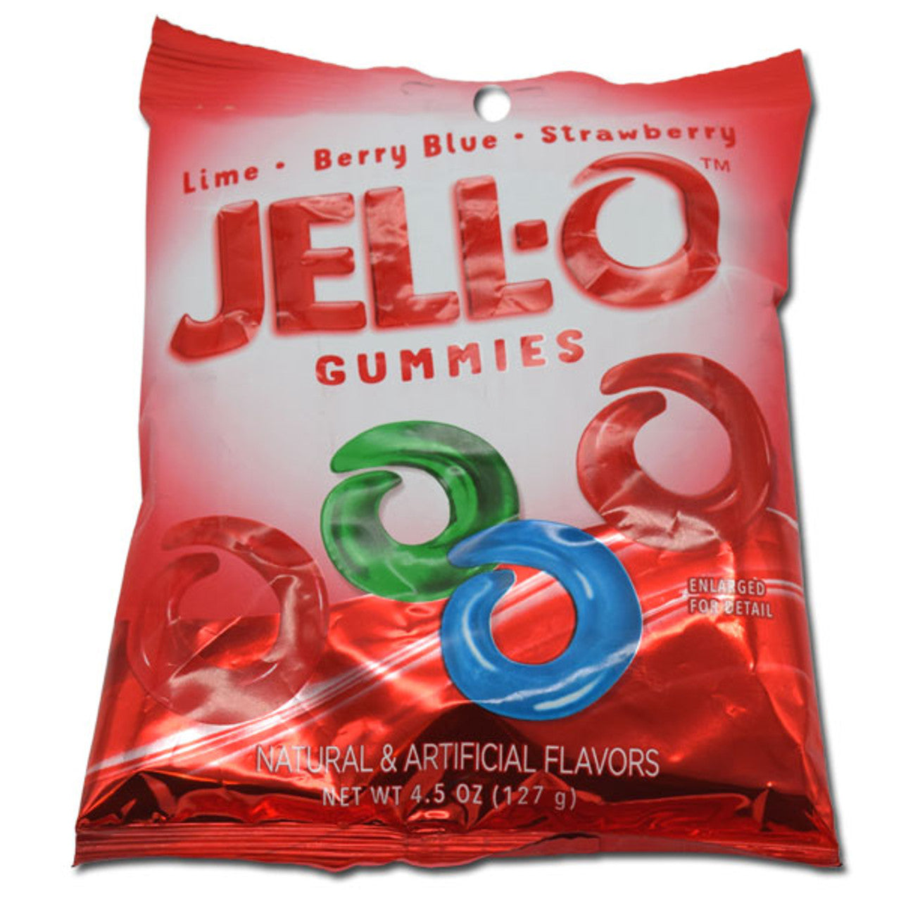 Jell-O Gummi Candy Rings 4.5 Oz