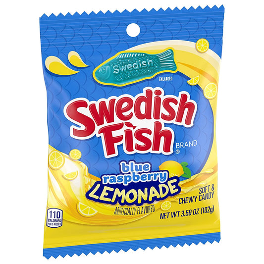 SWEDISH FISH Blue Raspberry Lemonade Soft & Chewy Candy