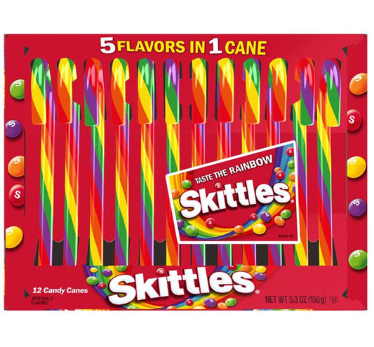 Skittles Candy Canes 5 Flavors