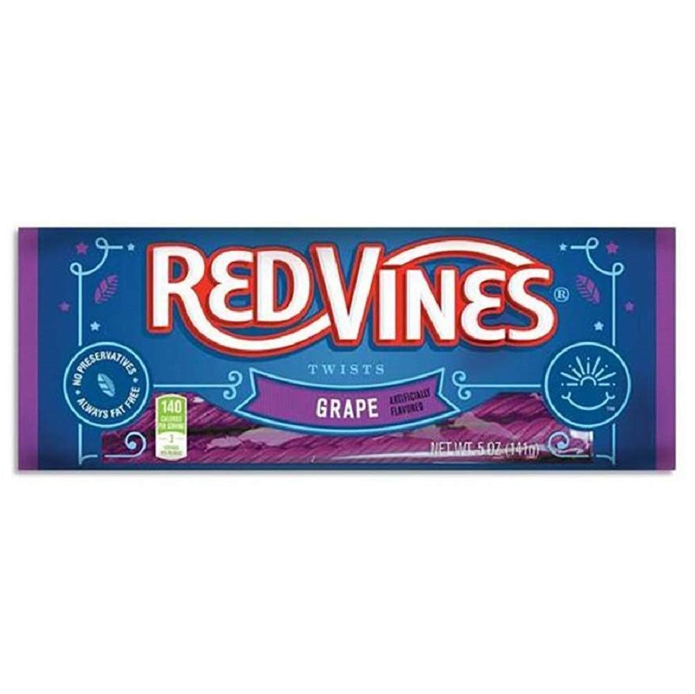 RED VINES Grape Licorice Twists 5 Oz