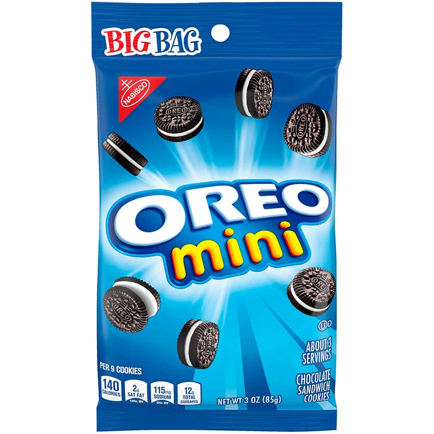 OREO Mini Chocolate Sandwich Cookies Original Flavor -3 oz