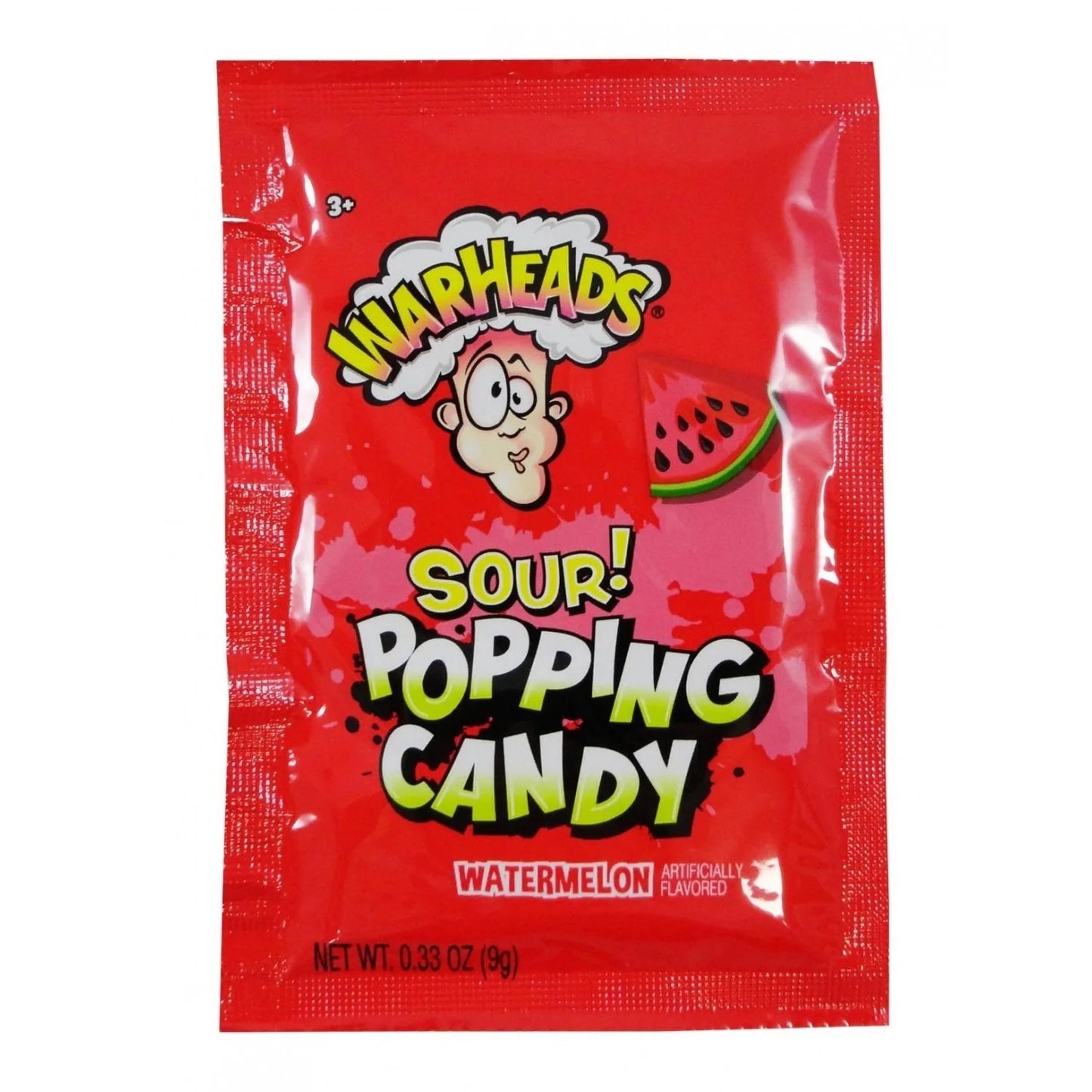 Warheads Sour Popping Candy Pouch Watermelon