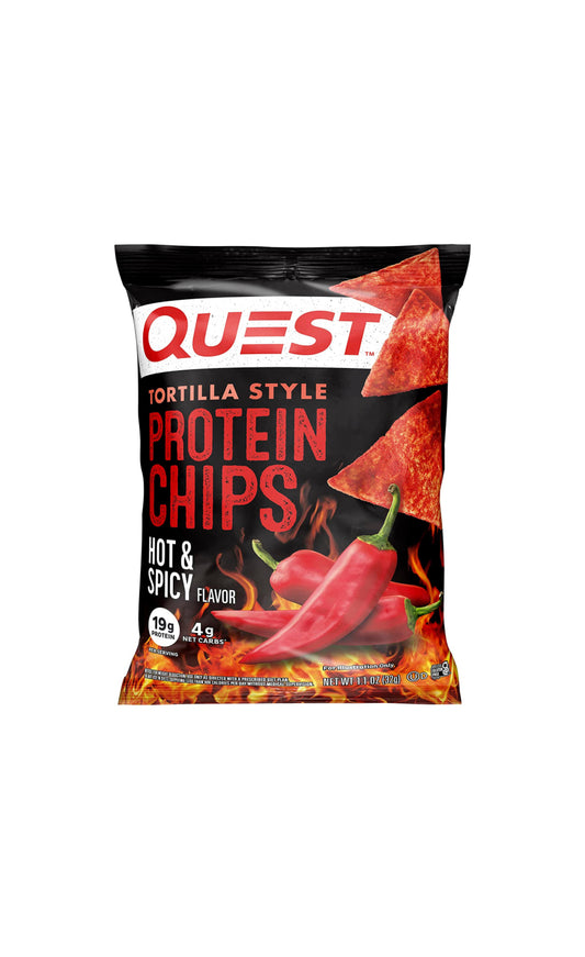 Quest Nutrition Tortilla Style Protein Chips, Hot & Spicy