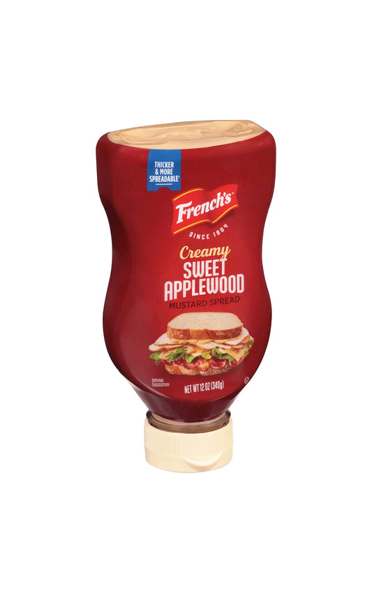 French's Creamy Sweet Applewood Mustard Spread, 12 oz