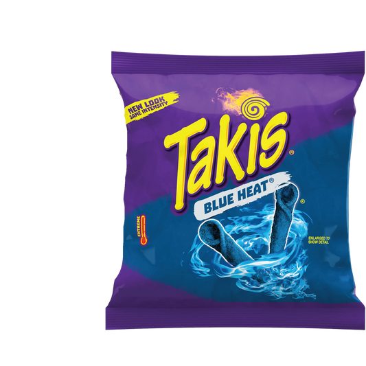 Takis Blue Heat Rolled Tortilla Chips, Hot Chili Pepper 1 oz