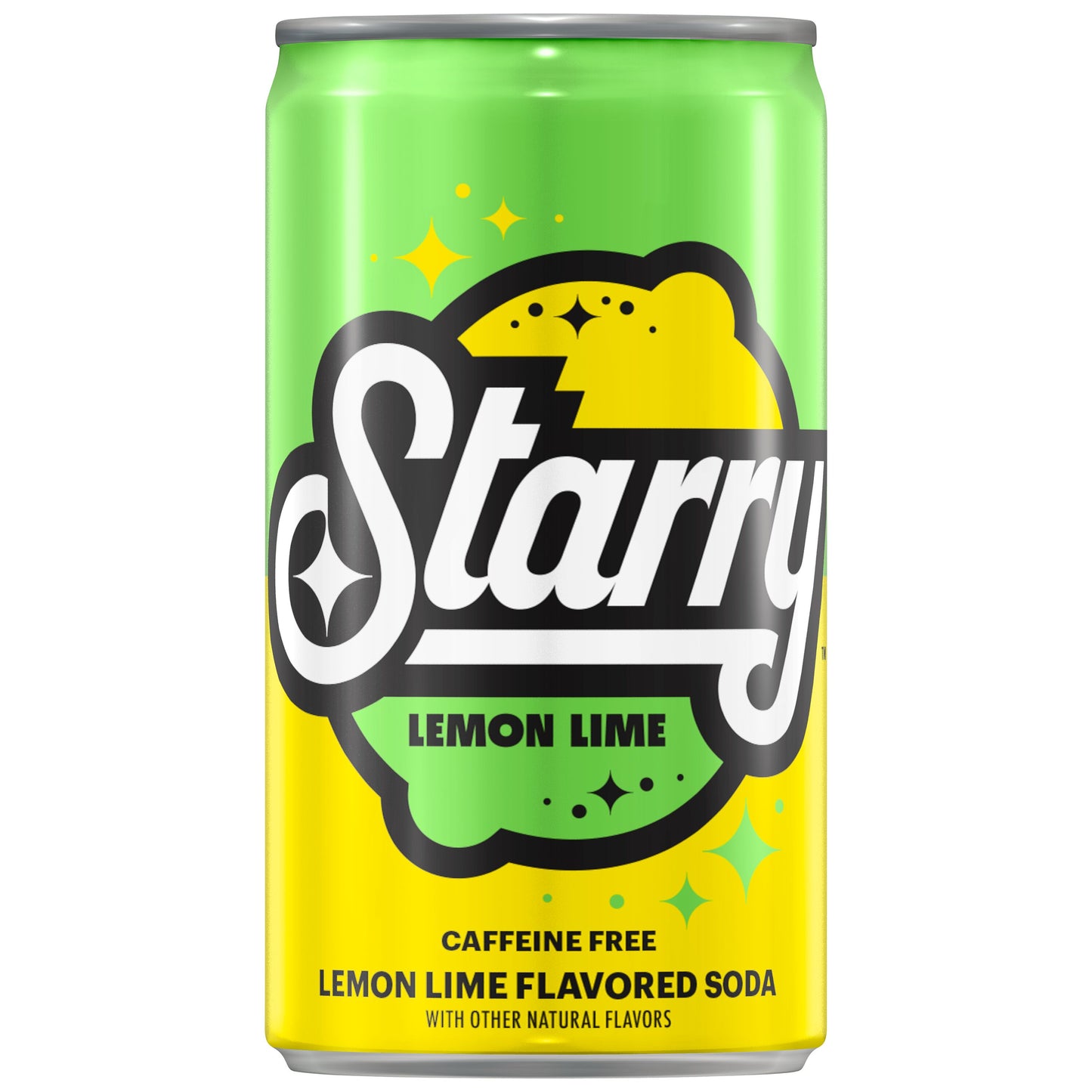 Starry Lemon Lime Soda, Caffeine Free, Mini Cans, 7.5 Oz